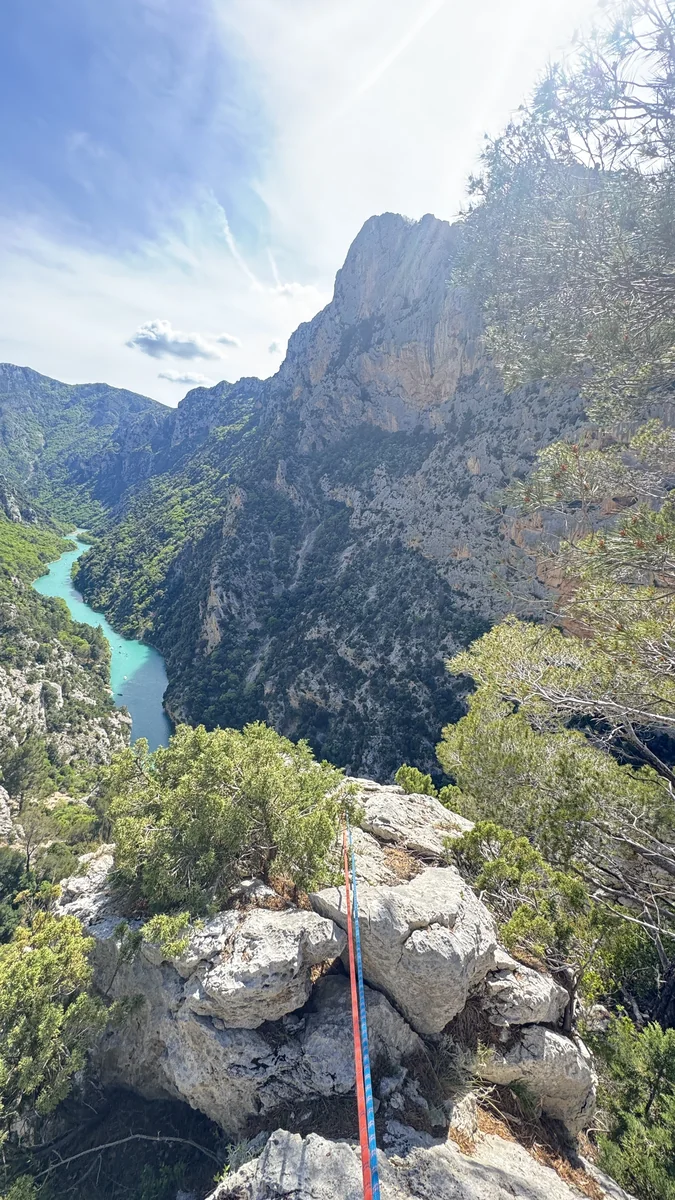 Vue depuis relais sur Verdon
