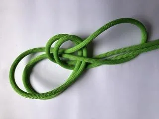 4. Rabattre la boucle sur la droite. On voit se créer le nœud de chaise.