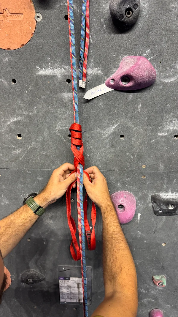 5. Tressage presque complet — dernières spires
